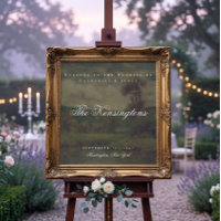 Paysage Vintage Peinture Mariage Bienvenue