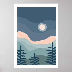 Poster Paysages de coucher de soleil