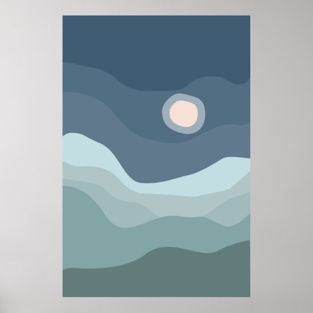 Poster Paysages de coucher de soleil (Devant)