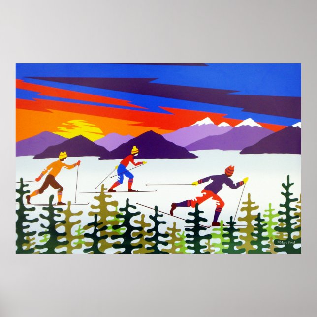 Poster Paysages Ski (Devant)