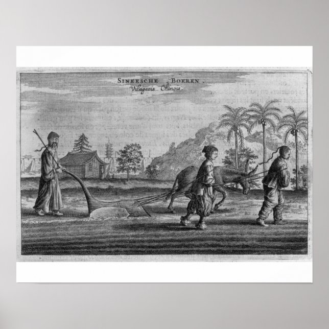 Poster Paysans chinois, une description générale d'un ac (Devant)