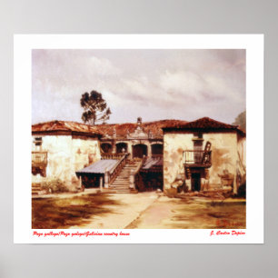 Poster Pazo gallego/Pazo galego/Maison de campagne galici