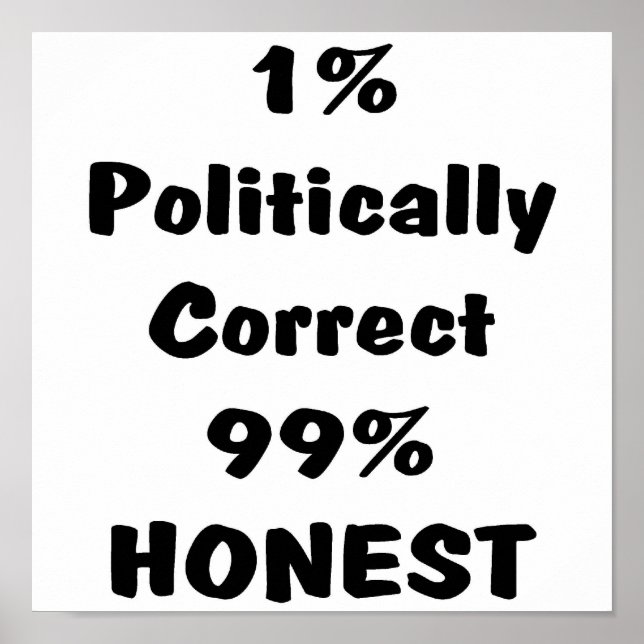 Poster PC ou Honnête (Devant)