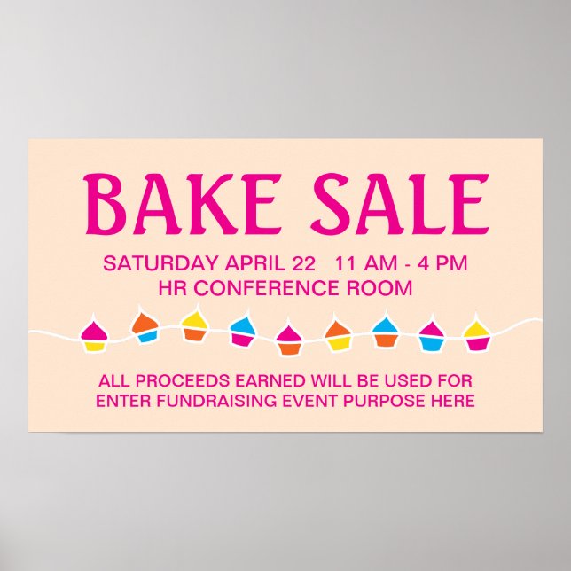 Poster PCAKE fil de pain de vente flyer (Devant)