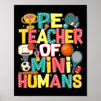 Poster Pe Teacher Byck To School Physical Education Gym T