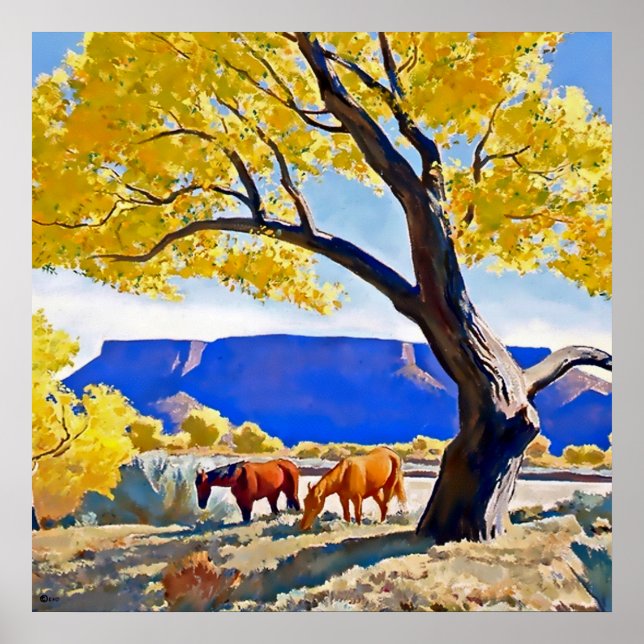 Poster "Peace in October" par Maynard Dixon (Devant)