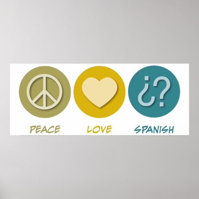Poster Peace Love (Devant)