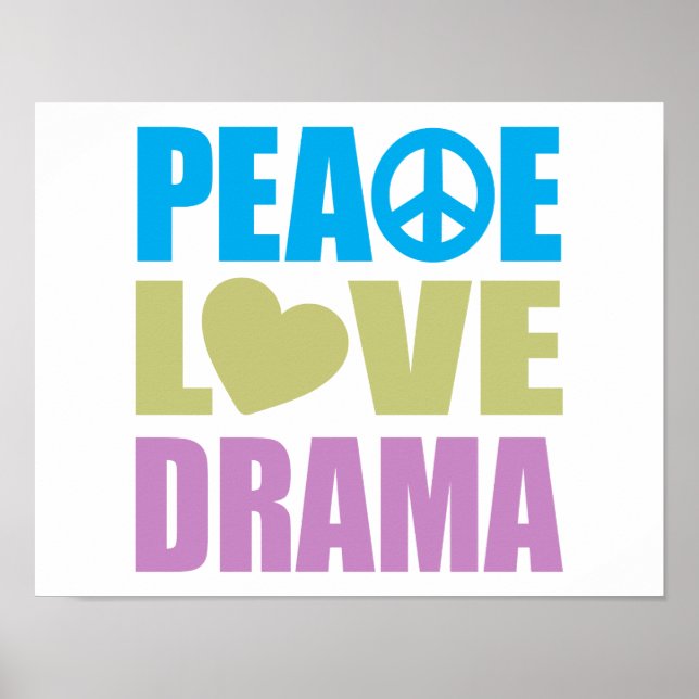 Poster Peace Love (Devant)