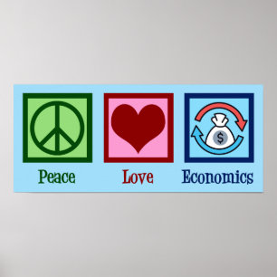 Poster Peace Love Economics