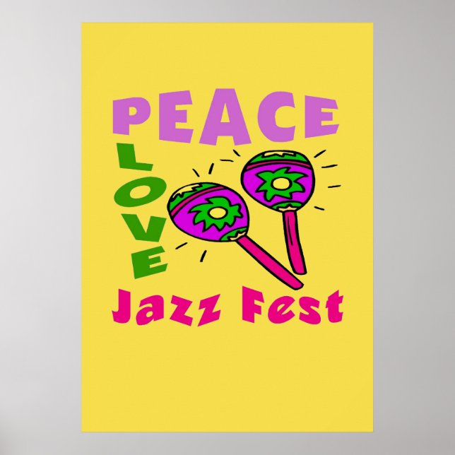 Poster Peace Love Jazz Fest (Devant)