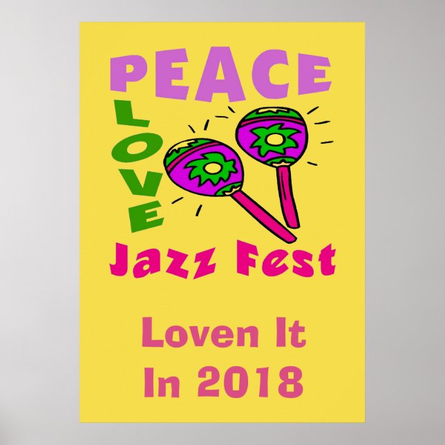 Poster Peace Love Jazz Fest 2018 (Devant)