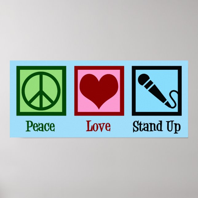 Poster Peace Love Up Comedy (Devant)