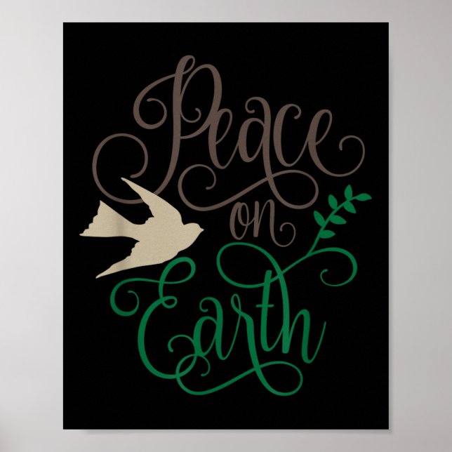Poster Peace On Earth Christmas  (Devant)