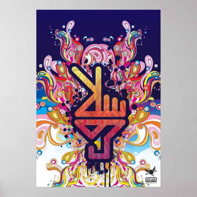 Poster PeaceHand (Devant)
