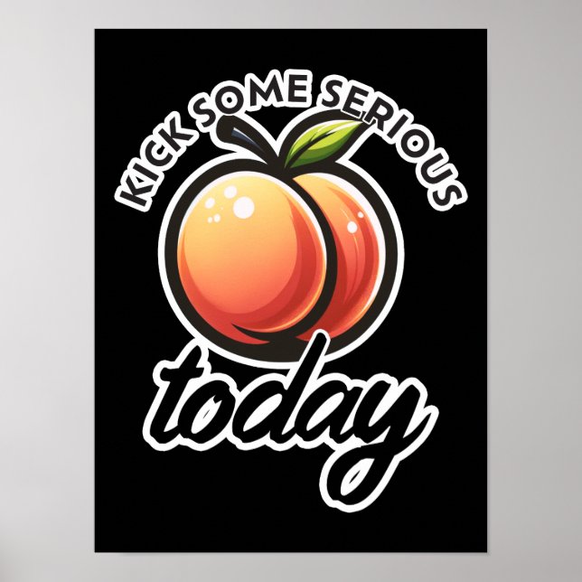 Poster Peach Booty Ticker un peu sérieux Mais aujourd'hui (Devant)