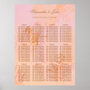Poster Peach Fuzz Classique Minimaliste Moderne Mariage