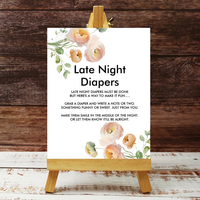 Poster Peach tulip fleurit Late Night Diaper Signal (Créateur téléchargé)