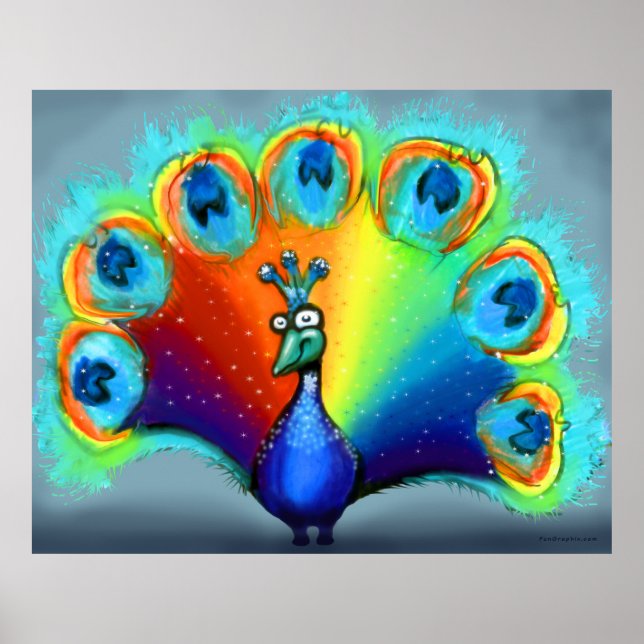 Poster Peacock (Devant)