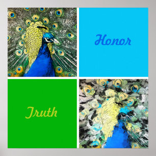 Poster Peacock Art