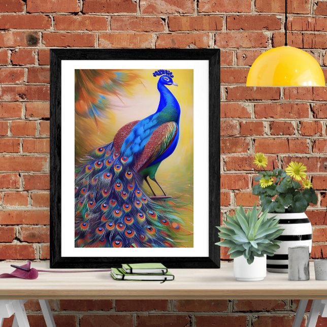 Poster Peacock coloré (Créateur téléchargé)