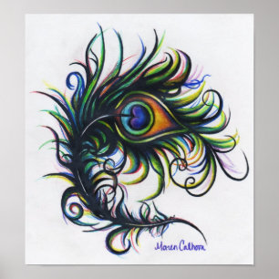 Poster Peacock Feather