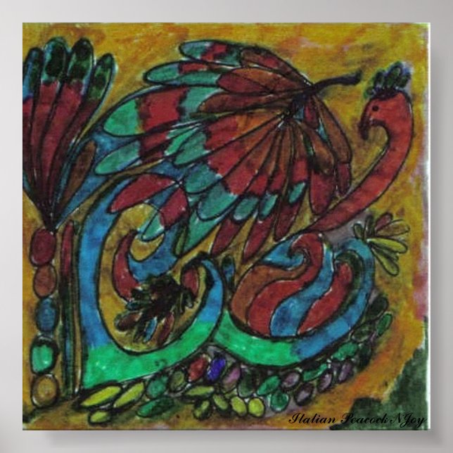 Poster Peacock NJoy italien (Devant)