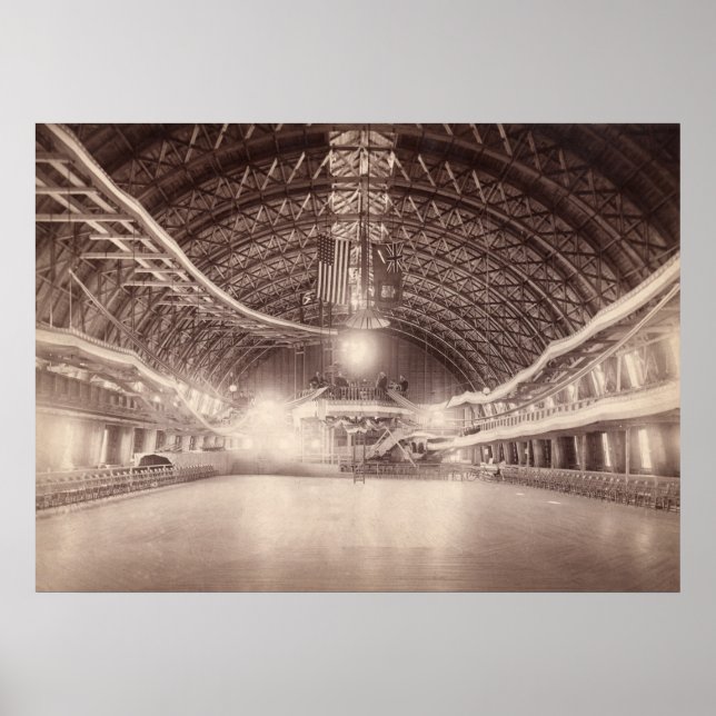 Poster Peak's Island Forest City Rink vers 1890 (Devant)