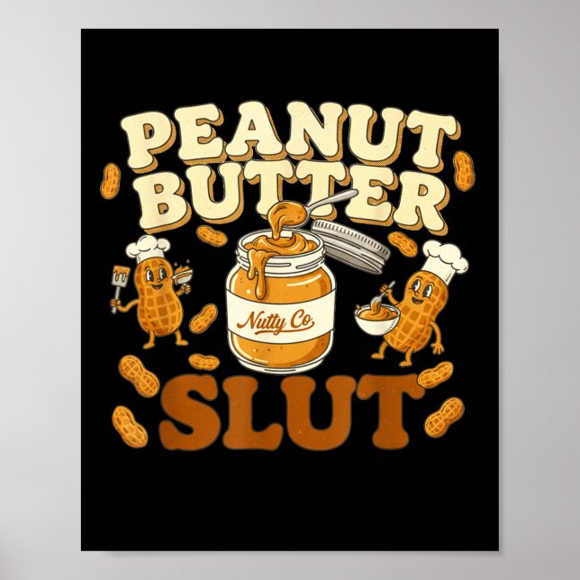 Poster Peanut Butter Funny Peanut Butter Lovers Apparel  (Devant)
