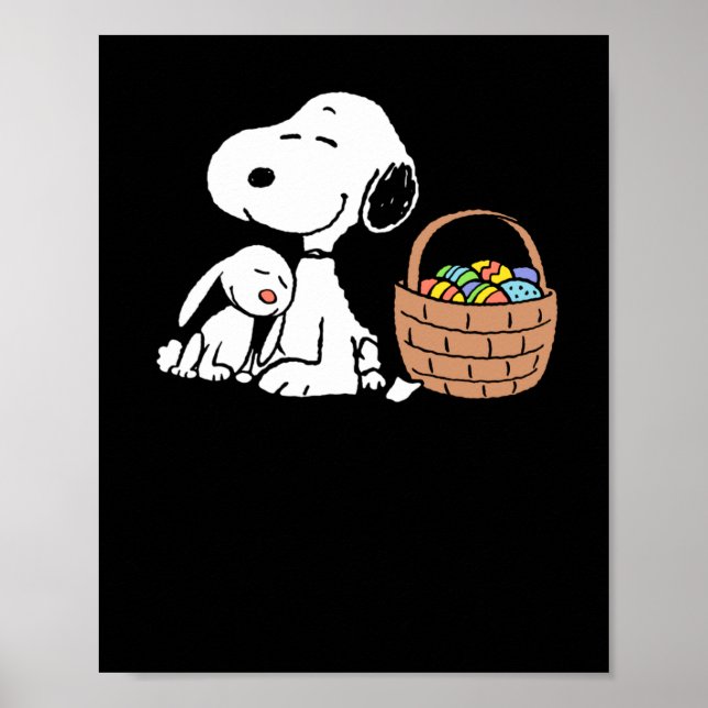 Poster Peanuts happy easter  (Devant)