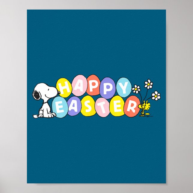 Poster Peanuts joyeuses Pâques Peanuts joyeuses Pâques  (Devant)