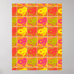 Poster Peanuts   Motif Pop Art Snoopy