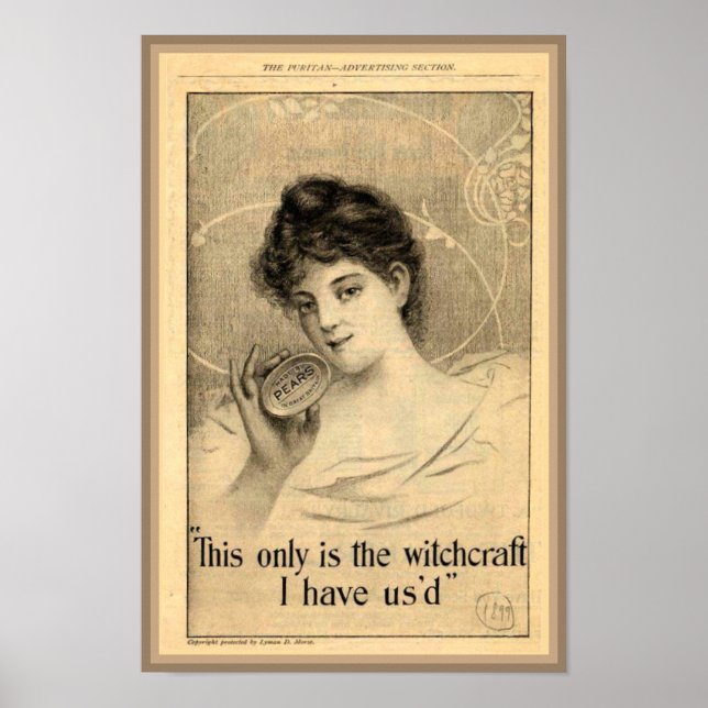 Poster Pears Soap Witchcraft Ad (Devant)