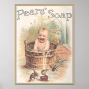 Poster Pears Sopa Baby Ad