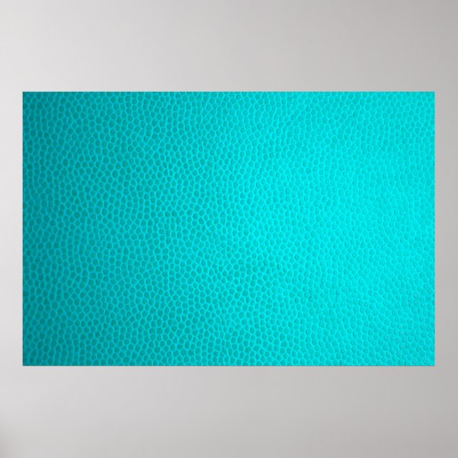 Poster peau en cuir turquoise texture peau (Devant)