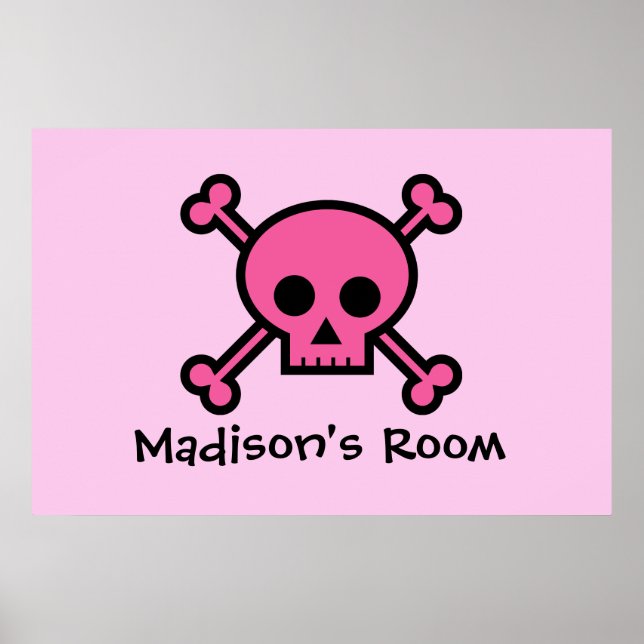 Poster Peau rose Personnalisé Emo Chambre (Devant)