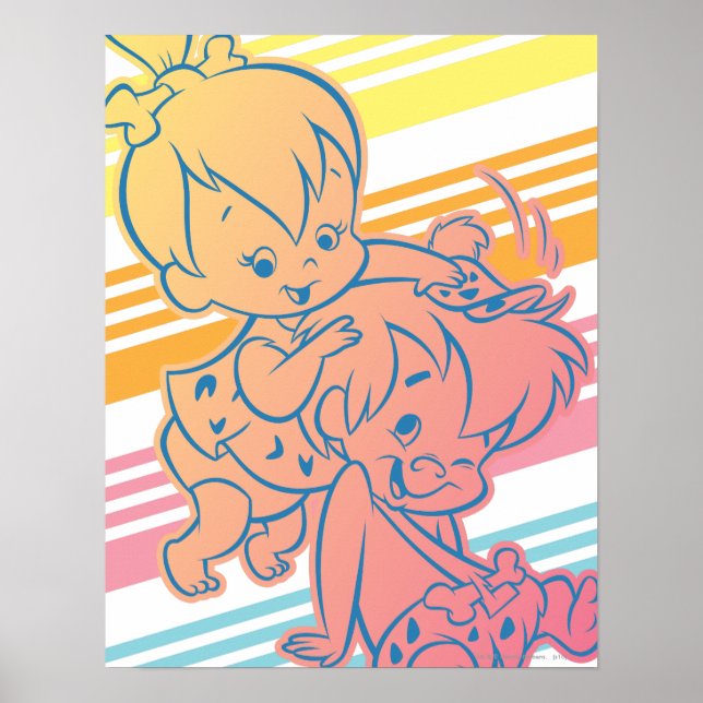 Poster PEBBLES™ Bam Bam Grooming (Devant)