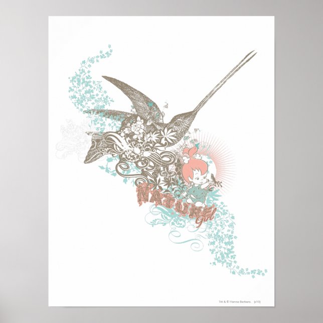 Poster PEBBLES™ Nature Girl (Devant)