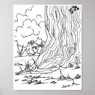 Poster - Pebbles Under a Tree