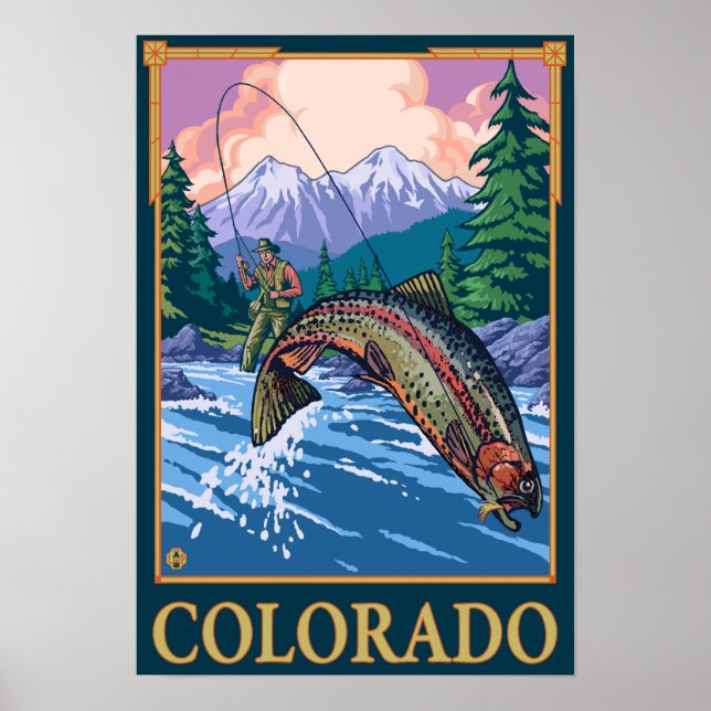 Poster Pêche à la mouche, Colorado (Devant)