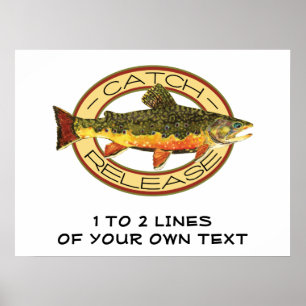 Poster Pêche à la truite