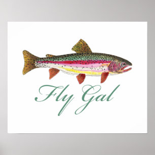 Poster Pêche à la truite