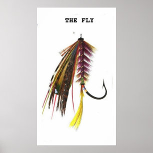 Poster pêche de la mouche