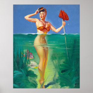 Poster Pêche en haut