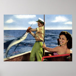 Poster Pêche maritime profonde de Fort Lauderdale