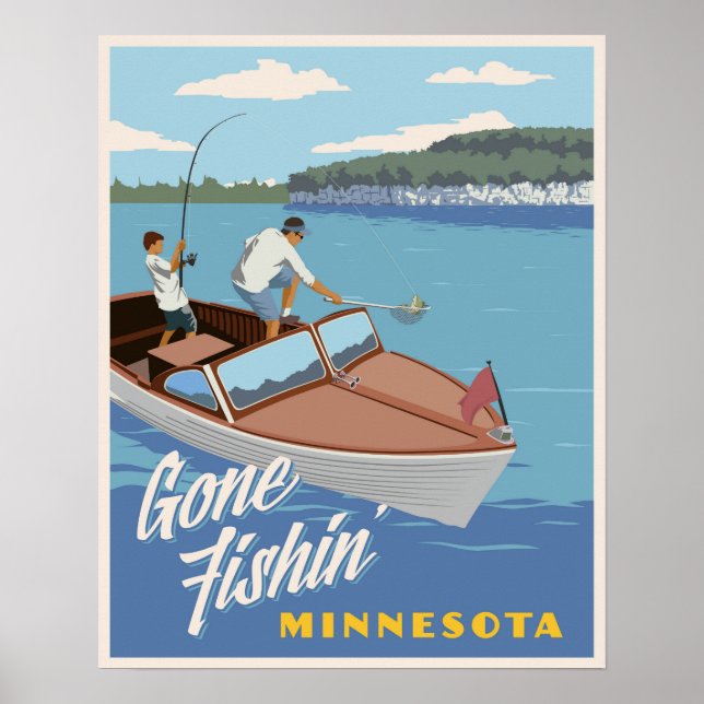 Poster Pêche terminée (Devant)