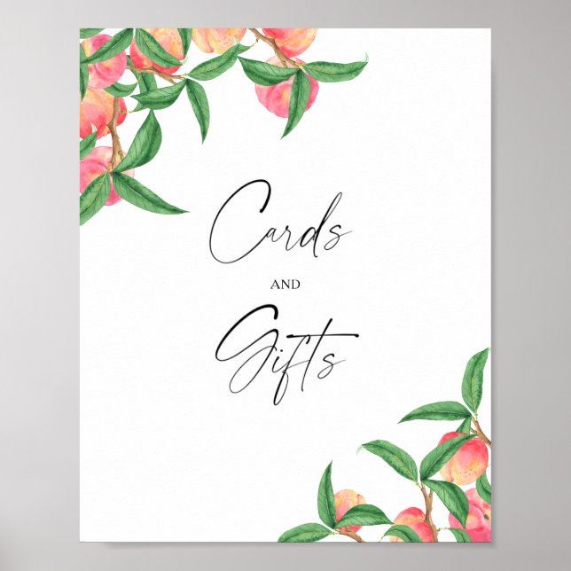 Poster Pêches - Cartes et cadeaux (Devant)