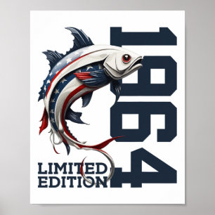 Poster Pêcheur Édition limitée pêche 61e anniversaire 196