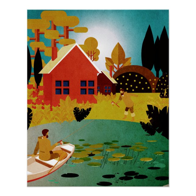 Poster pêcheurs (Devant)