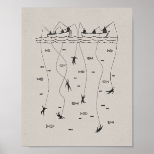 Poster Pêcheurs d'hommes - Matthieu 4:19 Jésus