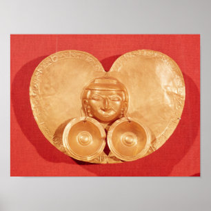 Poster Pectoral avec les boucles d'oreille de port d'un